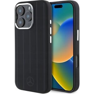 Mercedes Mercedes MEHMP16L23SUVSK iPhone 16 Pro 6.3" black/black hardcase Silicone Vertical Tonal Stripes MagSafe