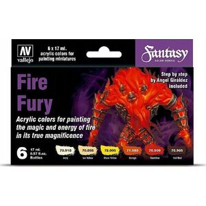 Vallejo Vallejo: 70.243 - Model Color - Fantasy - Fire Fury (6 x 18 ml)