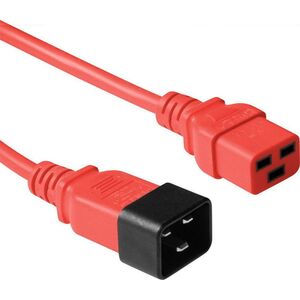 Kabel zasilający MicroConnect Microconnect PE2019R3 kabel zasilające Czerwony 3 m C20 panel C19 panel