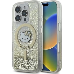 HelloKitty Hello Kitty HKHMP16LLGDIH iPhone 16 Pro   6.3" biały złoty/white gold hardcase Liquid Glitter Fever MagSafe