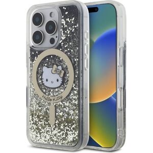 HelloKitty Hello Kitty HKHMP16XLGDIK iPhone 16 Pro   Max 6.9" czarny złoty/black gold hardcase Liquid Glitter Fever MagSafe
