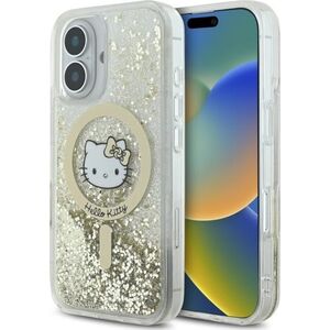 HelloKitty Hello Kitty HKHMP16SLGDIH iPhone 16 6.1"  biały złoty/white gold hardcase Liquid Glitter Fever MagSafe