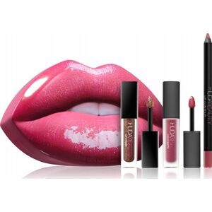 Huda Beauty Heartbreaker Set Huda Beauty: Huda Beauty, Matte, Liquid Lipstick, 1.9 ml *Miniature + Huda Beauty, Lip Liner, 1.2 g + Lip Strobe, Liquid Lipstick, 2 ml *Miniature For Women