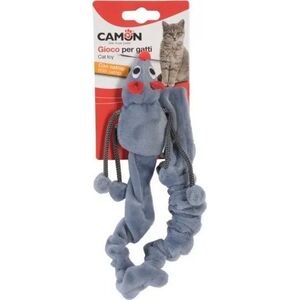Camon Camon Cat Toy Poliestrowa mysz z kocimiętką i długim sznurem 50cm