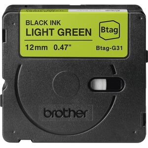 Brother Brother BTAG-G31 taśmy do etykietowania Czarny na zielonym