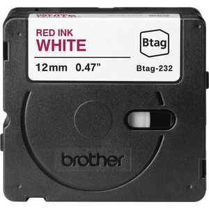 Brother Brother BTAG-232 taśmy do etykietowania Czerwony na białym