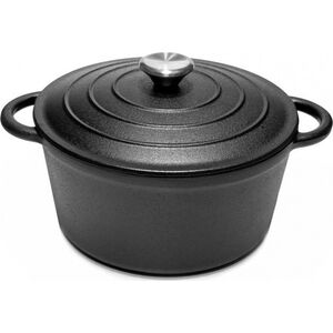 KRISBERG Garnek żeliwny  28 cm brytfanna okrągła 5.9 L ciężki na indukcję gaz Krisberg KR 2574