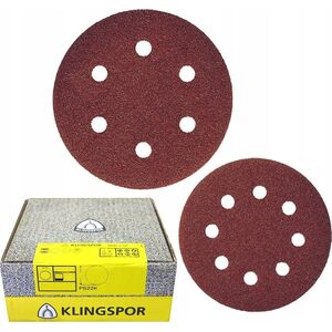 Klingspor KLINGSPOR KRĄŻEK ŚCIERNY SAMOPRZYCZEPNY 150mm  PS22K gr.180 GLS3 /50szt.