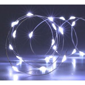 Koopman Lampki druciki na baterie girlanda 40 led zimny biały