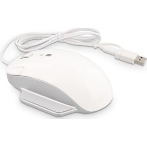 Mysz LMP LMP Elite Pro Mouse USB-C/ USB-A white/silver