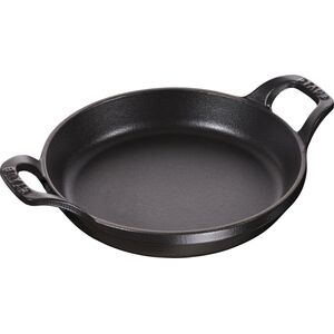 NPC Polska Staub Okrągłe mini naczynie do pieczenia i zapiekania z uszami 16 cm czarne