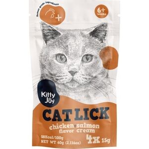 Kitty Joy Kitty Joy Cat Lick Kurczak & Łosoś Cream 4x15g