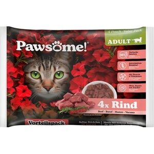 Pawsome Pawsome Adult Rind - wołowina saszetki 4x85g