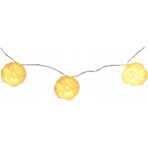 Lampki choinkowe Christmas decoration LAMPKI DRUCIKI NA BATERIE GIRLANDA 50MM LED CIEPŁY BIAŁY