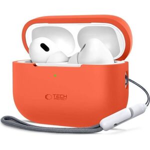 Tech-Protect Etui APPLE AIRPODS PRO 1 / 2 Tech-Protect Silicone Neon pomarańczowe