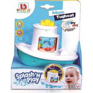 BB JUNIOR BB JUNIOR bath toy Splash 'N Play Music Tugboat, 16-89024