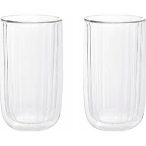 Homla Double-wall glasses Homla CEMBRA GROOVE, 2 x