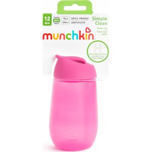 Munchkin MUNCHKIN straw cup SIMPLE CLEAN, 237ml, pink, 12m+, 90019