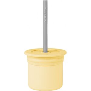MINIKOIOI MINIKOIOI mini cup SIP+SNACK 2in1, 6m+, Mellow Yellow/Powder Grey, 101260006