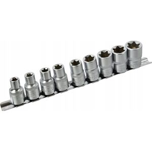 Geko Komplet 10el nasadek torx 1/2"E 10-24 GEKO PROFI G10160