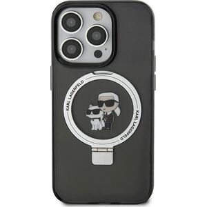 Karl Lagerfeld Karl Lagerfeld KLHMN61HMRSKCK iPhone 11 / Xr 6.1" czarny/black hardcase Ring Stand Karl&Choupettte MagSafe