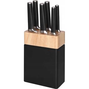 Maku Maku Kitchen Life Safety peilių rinkinys su stovu 7 vnt.