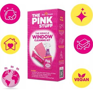 Pink Pink THE Rožinis STUFF logu tīrīšanas komplekts 850ml