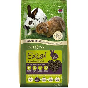 Burgess Burgess - Adult Rabbit Nuggets with Mint - 10 kg (40000) /Small Animals /10000