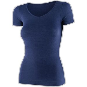 Brubeck SS1398W Koszulka damska z krótkim rękawem COMFORT MERINO granatowy M