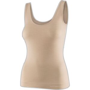 Brubeck TA1059W Koszulka damska bez rękawów COMFORT MERINO beżowy L