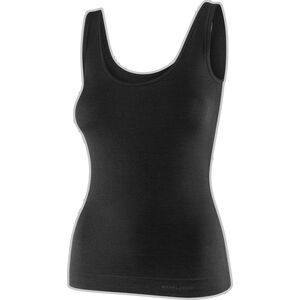Brubeck TA1059W Koszulka damska bez rękawów COMFORT MERINO czarny M