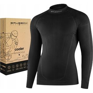 Brubeck LS1654M Bluza męska COOLER czarny L