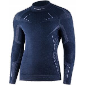 Brubeck LS1666M Bluza męska EXTREME MERINO granatowy XXL