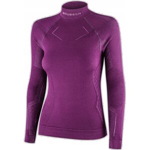 Brubeck LS1665W Bluza damska EXTREME MERINO fuksjowy M