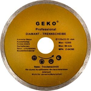 Geko Tarcza diam.125mm Pełna GEKO PROFI (100)