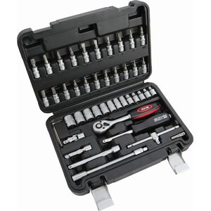 Zestaw narzędzi Dedra Klucze nasad.CrV 46szt 13x1/4""
