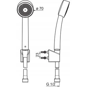 Zestaw prysznicowy Oras SHOWER SET APOLLO