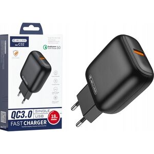 Ładowarka Jellico JELLICO ładowarka sieciowa C32 18W 1xUSB QC3.0 Czarny