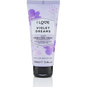 I love I Love, Signature Collection, Moisturizing, Hand & Nail Cream, Violet Dreams, 100 ml Unisex