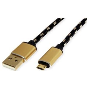 Kabel USB Roline Kabel ROLINE GOLD USB 2.0, USB A męski - Micro USB B męski, 1,8 m