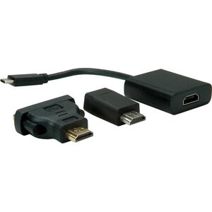 Adapter USB Value VALUE Beeldscherm Adapter USB typu C - VGA + HDMI + DVI
