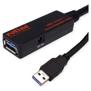 Kabel USB Roline Kabel ROLINE USB 3.2 Gen 1 Active Repeater, czarny, 15 m