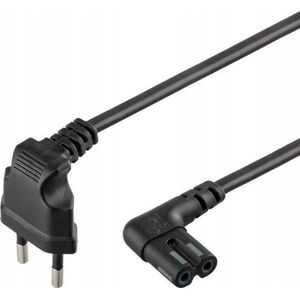 Kabel zasilający Goobay Kabel przyłączeniowy Euro, 2 m, czarny - Długość kabla 2 m