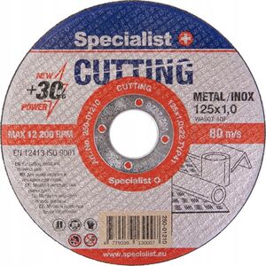 Specialist+ SPECIALIST+ metal cutting disc CUTTING, 125x1x22 mm