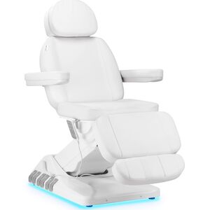 Activeshop Elektryczny fotel kosmetyczny SILLON Luxury 3 silniki biały sterowanie nożne