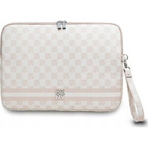 Etui DKNY DKNY Sleeve DKCS14PVSHLP 14" różowy/pink  Checkered Pattern Printed Stripes