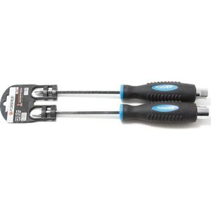 Forsage Zestaw śrubokrętów siłowych magnetycznych Profi 2prz.(SL6.5?125mm| PH2?125mm)