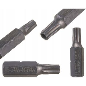 Rockforce Bit TORX T25Hx1/4" L-25mm z otworem