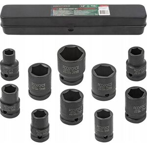 Rockforce Zestaw nasadek udarowych 1/2" 10el. (6-kątnych) (10-24mm)