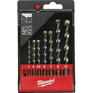 Wiertło Milwaukee ML MILWAUKEE WIERTŁO DO BETONU KPL.8szt. /3-4-5-6-7-8-9-10mm/